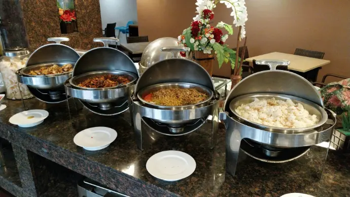 Brioché catering buffet spread in Jeddah